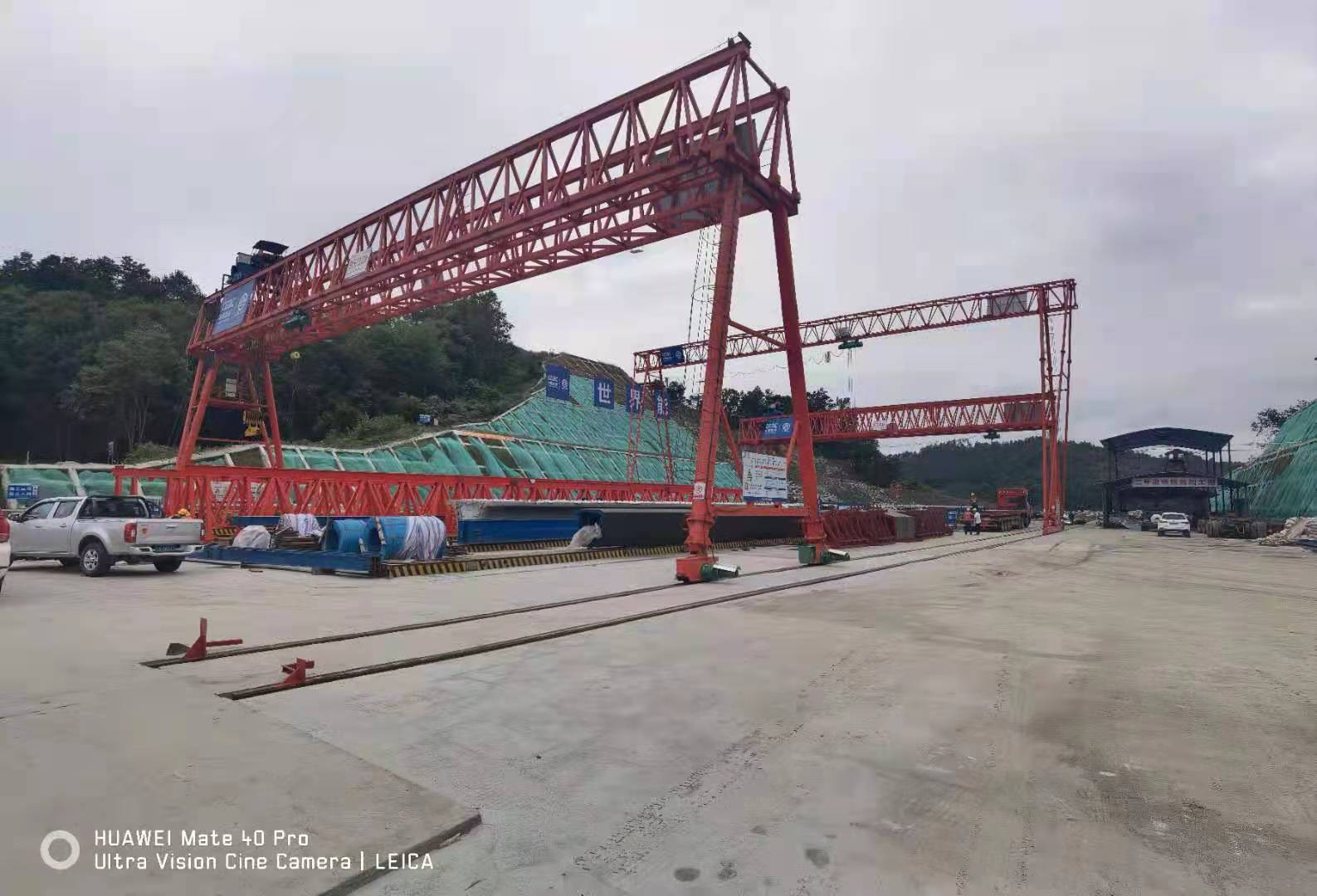 中國(guó)能建陜西項(xiàng)目MG95/10t-33m-10m、MH10t-38m-15m龍門吊